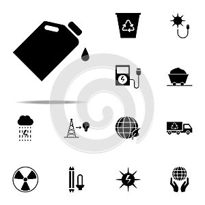 Oil Oilicon. Energy icons universal set for web and mobile