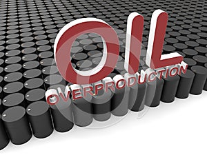 Oil overproduction concept