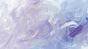 oil paint background featuring soft wispy brushstrokes in shades of lavender azure and pearl white