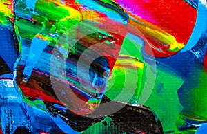 Oil painting abstraction, bright colors. Background.