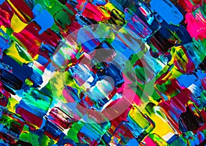 Oil painting abstraction, bright colors. Background.