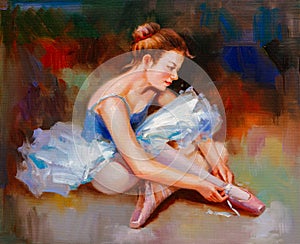 Oil Painting - Ballet