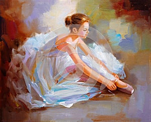 Oil Painting - Ballet