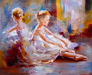 Oil Painting - Ballet