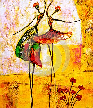Oil Painting - Ballet photo