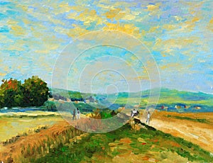 Oil-Painting - Countryside