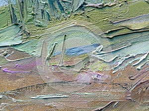 Oil painting detail texture closeup.