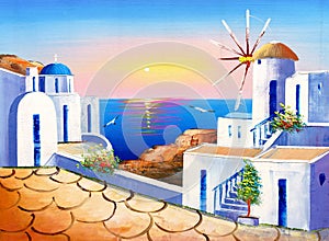Oil Painting - Greece