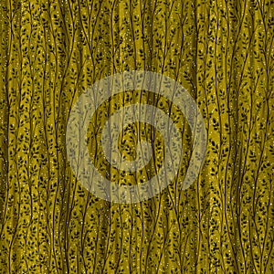 Oil painting nature khaki green seamless pattern with leaves
