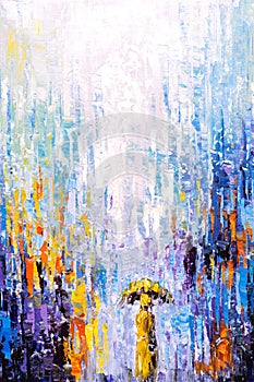 Oil Painting - Rainy Day