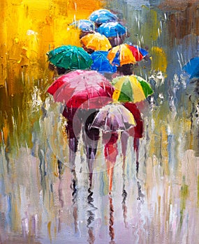 Oil Painting - Rainy Day