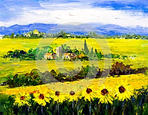 Oil Painting - Sunflower