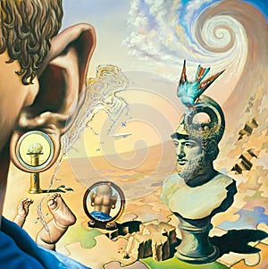 Oil Painting on surrealism photo