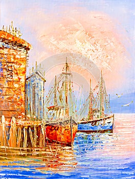 Oil Painting - Venice, Italy