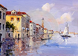 Oil Painting - Venice, Italy