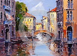 Oil Painting - Venice, Italy