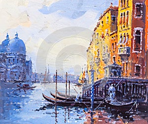 Oil Painting - Venice, Italy