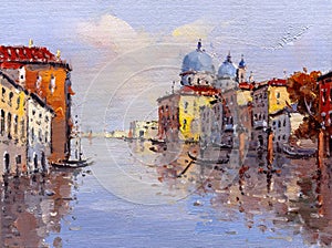 Oil Painting - Venice, Italy