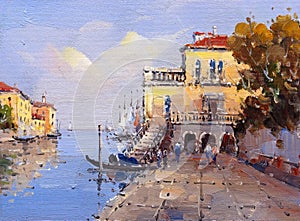 Oil Painting - Venice, Italy