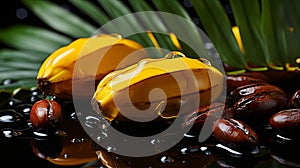 Oil palm kernel dura, tree nectar for the food and cosmetic industries. Vegetable fat or palmitic acid