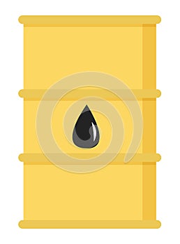Oil petroleum industry, barrel with drop sign, diesel product, isolated at white symbol, storage