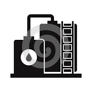 Oil plant Vector Icon which can easily modify or edit