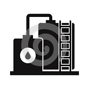 Oil plant Vector Icon which can easily modify or edit