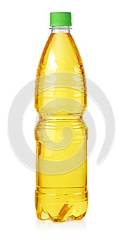 Oil plastic bottle isolated