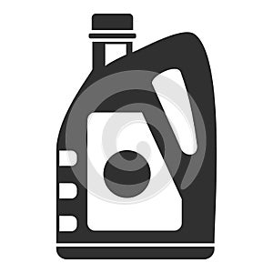 Oil plastic canister icon, simple style