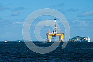 Oil platform in the Guanabara Bay photo