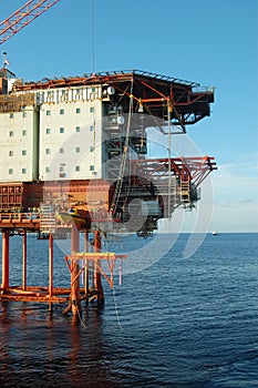 Oil platform in North Sea