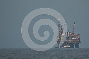 Oil Platform in the sea