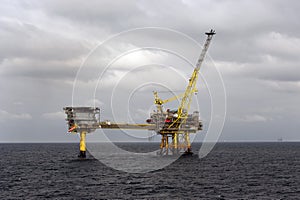 Oil platforms in North Sea