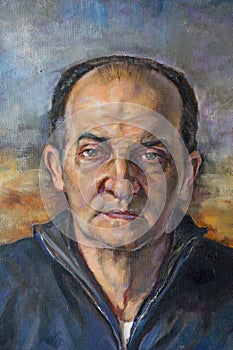 Oil portrait of a man