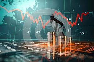 Oil prices per barrel dynamics, analyzing fluctuations in the rise and fall of energy markets, understanding the factors