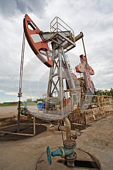 Oil pump in the field