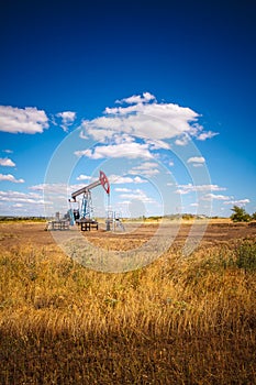 Oil pump in the field