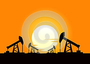 Oil pump icon vector illustration