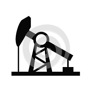 Oil pump icon vector