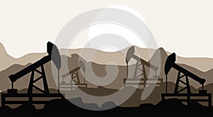 Oil pump icon vector
