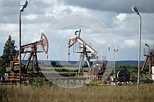 Oil pump jack - oil industry equipment, Lithuania