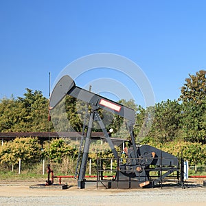 Oil Pump Jack (Sucker Rod Beam) and Reserve Tank