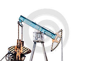 Oil pump on white background. Isolation.