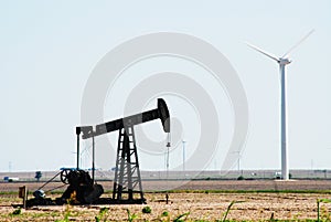 Oil Pump and Wind Turbines