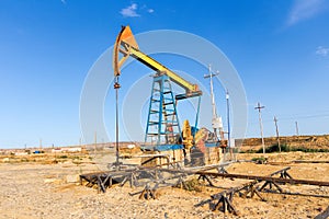 Oil pumps. Oil industry equipment