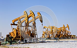 Oil pumps. Oil industry equipment.