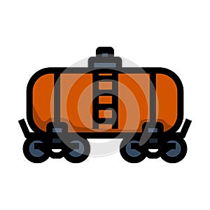 Oil Railway Tank Icon