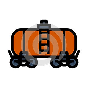 Oil Railway Tank Icon