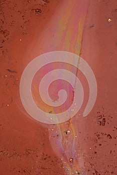 Oil in the red sludge
