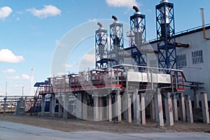 Oil refinery Construction of an oil industrial facility